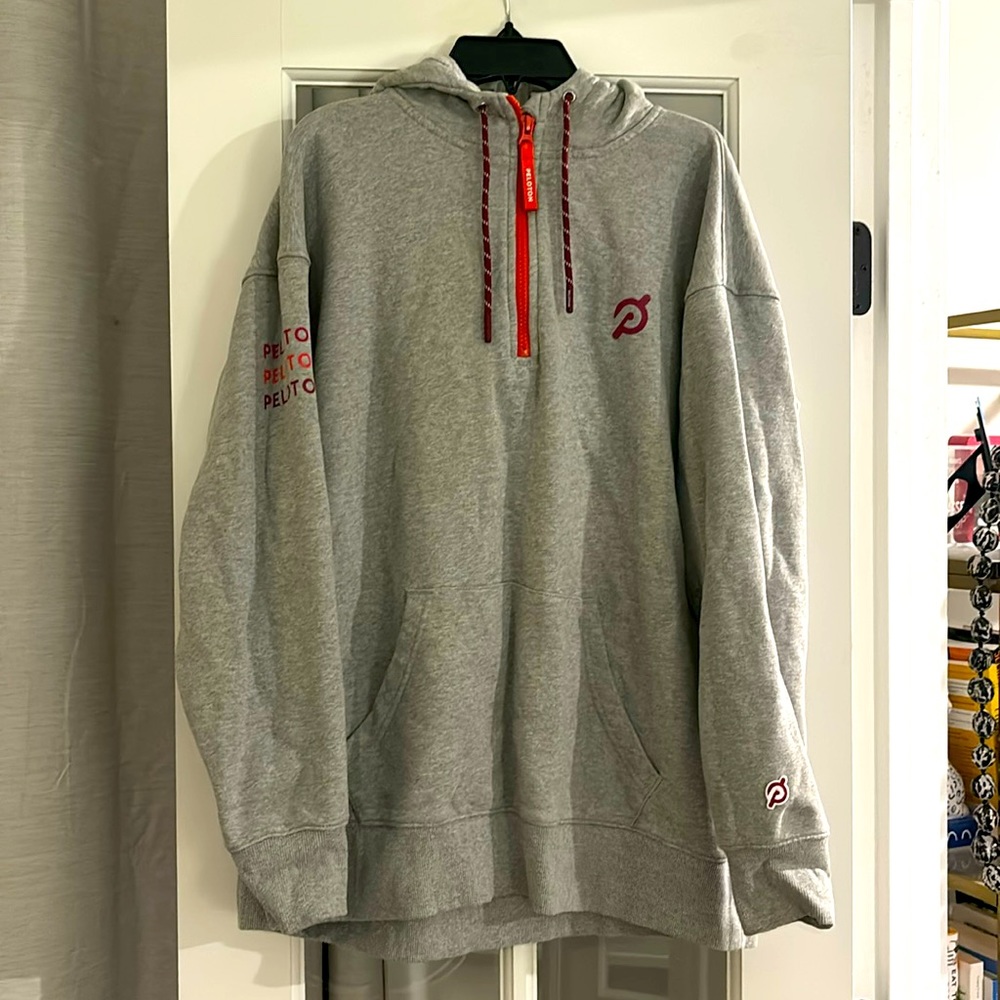 Peloton Women’s 1/4 zip hoodie. Size large
